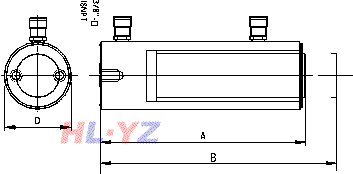 双作用千斤顶示意图